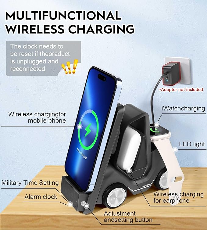 Forklift 6 in 1 Wireless Charger Station